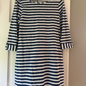 NWT Lilly Pulitzer Marlowe Dress Bright Navy Positano Stripe size Medium